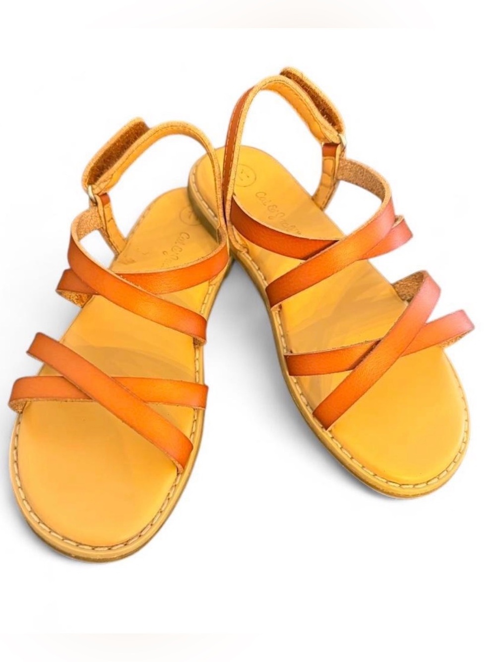 11 little girls brown strappy everyday sandals summer shoes